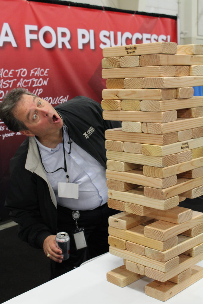 balancing wood blocks