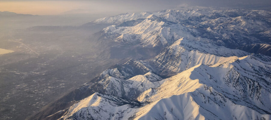 The snow-covered Rocky Mountains are a sight to behold