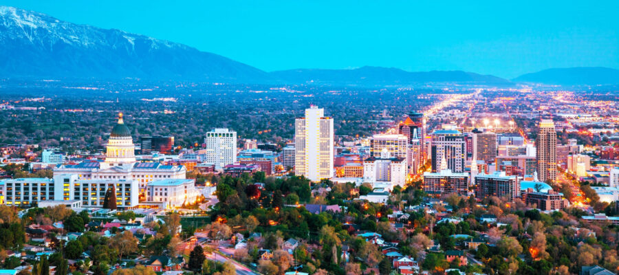 Experience the nightlife and culture of downtown Salt Lake City, UT